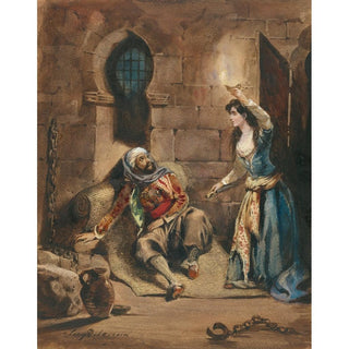 Épisode du Corsaire de Lord Byron - Eugène Delacroix | Reproduction Tableau Décoration murale affiche copie