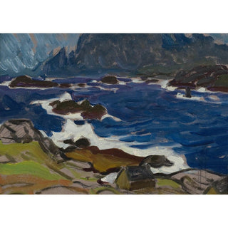 Étude pendant une tempête, des Lofoten - Anna Boberg | Reproduction Tableau Décoration murale affiche copie