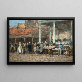 Eugne Boudin - Lancien march aux poissons Bruxelles.webp