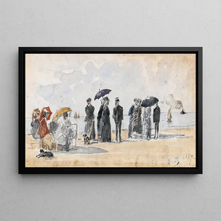 Eugne Boudin - Les Crinolines.webp