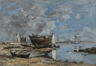 Eugne Boudin - Plougastel le passage du Bac (Case Conflict).webp