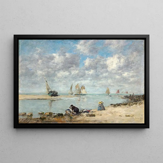 Eugne Boudin - Washerwoman near Trouville.webp