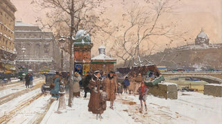 Eugne GalienLaloue - Quai de la Mgisserie sous la neige.webp