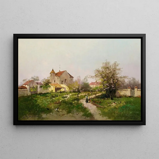 Eugne GalienLaloue - Rural Scene In The Barbizon Suburbs.webp