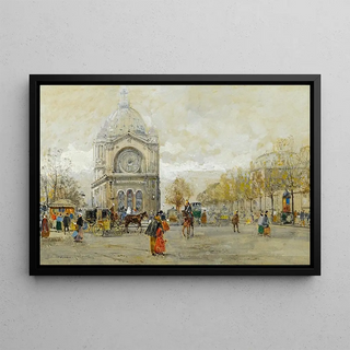 Eugne GalienLaloue - The Church of St Augustin Paris.webp