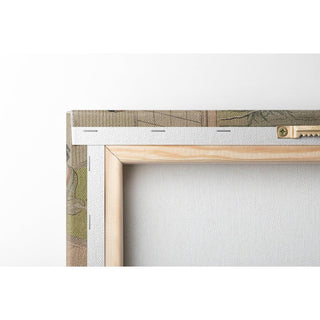 Femme observant un jeune couple s'embrasser sur une véranda - Suzuki Harunobu | Reproduction Tableau Décoration murale affiche copie