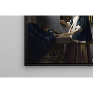 Femme tenant une balance - Johannes Vermeer | Reproduction Tableau Décoration murale affiche copie