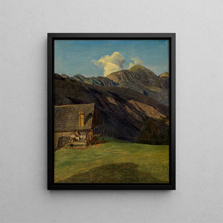 Ferdinand Georg Waldmller - Die Alpenhtte auf dem Hoisenrad bei Ischl.webp