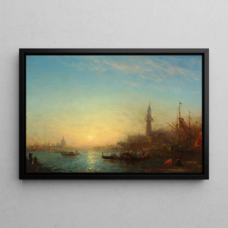 Flix Ziem - Coucher de soleil quai des Esclavons.webp