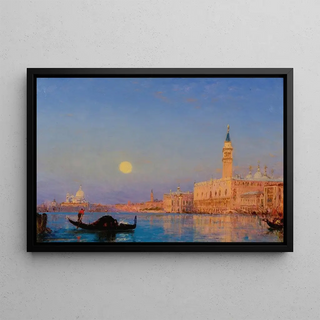 Flix Ziem - Gondole Devant Le Grand Bassin Venise.webp