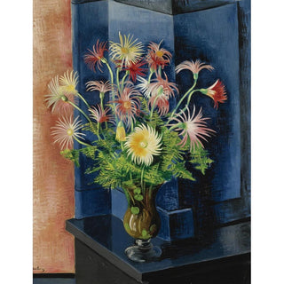 Fougères et Gerberas - Moïse Kisling | Reproduction Tableau Décoration murale affiche copie