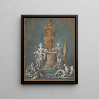 Franois Boucher - Study for a Monument to a Princely Figure.webp