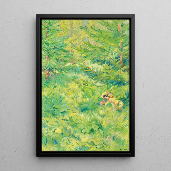 Studie in Grün - Franz Marc — gerahmtes Bild an der Wand