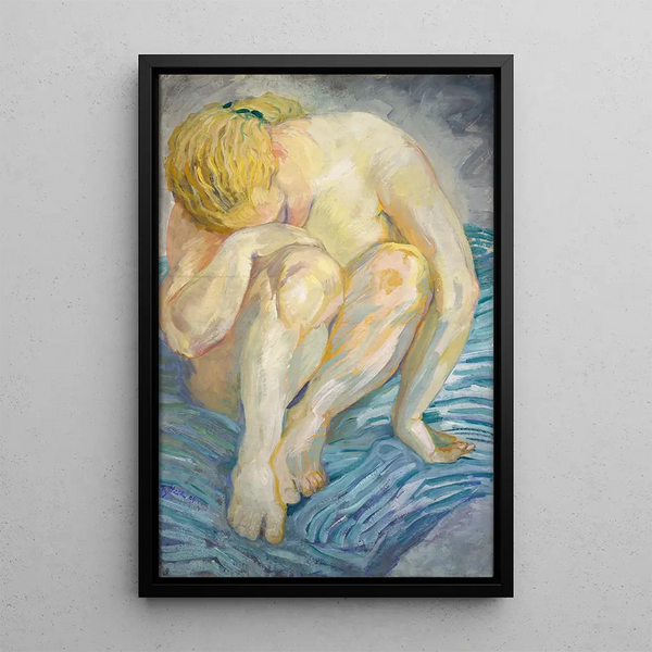 Studie einer weiblichen Akt - Franz Marc — gerahmtes Bild an der Wand