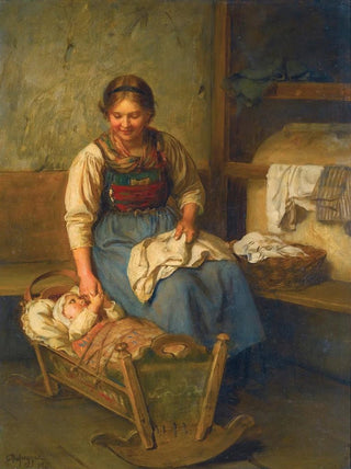 Franz von Defregger - Mothers Pride.webp