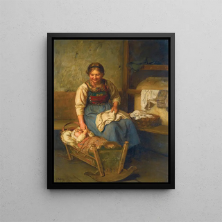 Franz von Defregger - Mothers Pride.webp