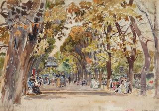 Frdric Houbron - Jardin public Paris en 1899.webp