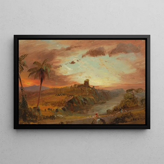 Frederic Edwin Church - Study for Imaginary S American Landscape.webp