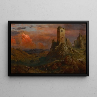 Frederic Edwin Church - Watch Tower in Italy.webp