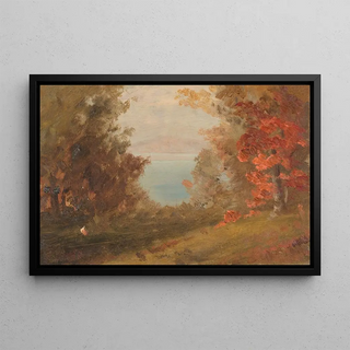 Frederic Edwin Church - Woodland Scene in Autumn Hudson New York or Maine.webp