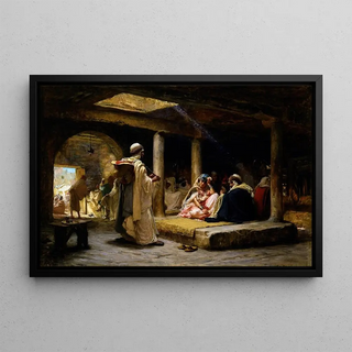 Frederick Arthur Bridgman - Cafe at Biskra Algeria.webp