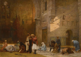 Frederick Arthur Bridgman - Prayer in the Mosque Cairo.webp