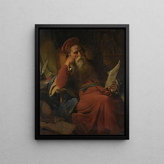 Friedrich von Amerling - Gelehrter In Seiner Studierstube Scholar In His Study.webp