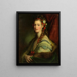 Friedrich von Amerling - Marie Paterno geb Nemetschke spter Amerling bzw Hoyos 4 Frau des Knstlers.webp