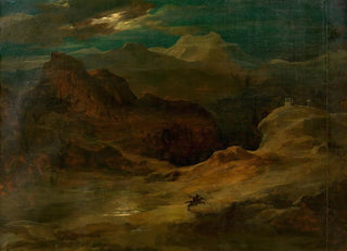Friedrich von Amerling - Mondlandschaft Walpurgisnacht.webp