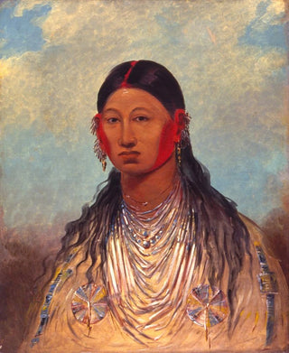 George Catlin - Koonzayame Female War Eagle.webp
