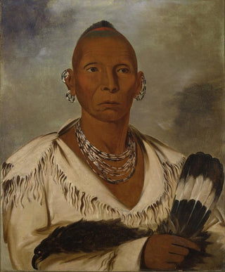 George Catlin - MkATahMishOKhKaik Black Hawk Prominent Sac Chief.webp