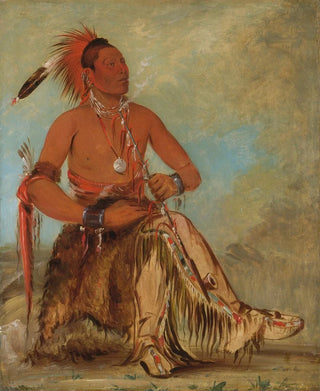 George Catlin - NmBaMonNee Double Walker a Brave.webp