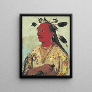 George Catlin - Stnaupat Bloody Hand Chief of the Tribe.webp