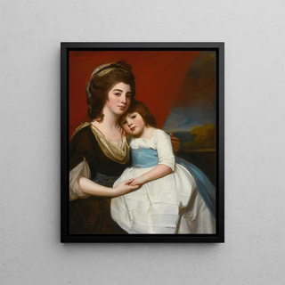 George Romney - Portrait Of Lady Georgiana Smyth Circa 17571799 And Her Son.webp