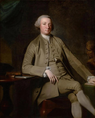 George Romney - Portrait of a Gentleman seated probably William Suddel of Lancaster.webp