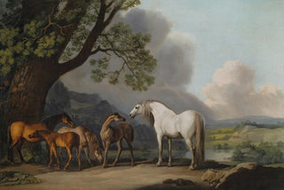 George Stubbs - Mares and Foals in an extensive landscape.webp