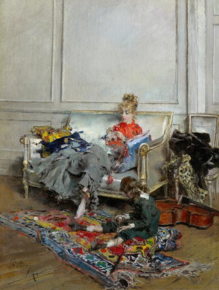 Giovanni Boldini - Young Woman Crocheting.webp