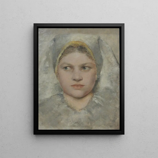 Gustav Klimt - Head Study of a Girl von Hana.webp