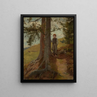 Hans Thoma - Bauernjunge am Waldrand.webp