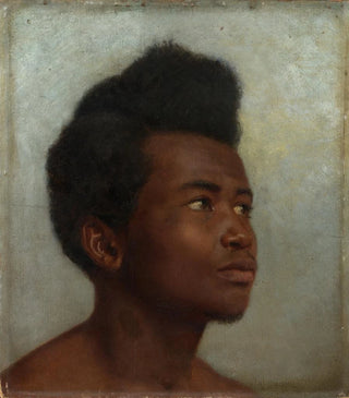 Hans Thoma - Head study of a young black man.webp