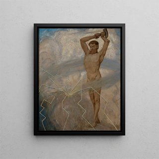 Hans Thoma - Juli der Donnergott Thor.webp