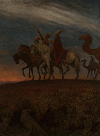 Hans Thoma - Three Magi on the way to Bethlehem.webp