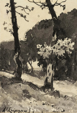 HenriJoseph Harpignies - Etude darbres.webp