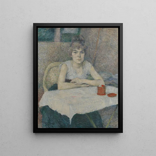 Henri de ToulouseLautrec - Young woman at a table Poudre de riz.webp