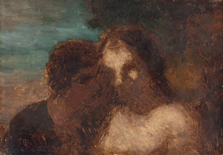 Honor Daumier - La Confidence ou Le baiser de Judas.webp