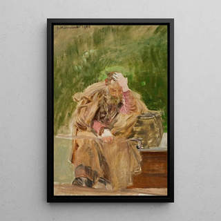 Jacek Malczewski - Old man at a water well.webp