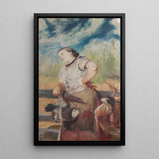 Jacek Malczewski - Woman Slaughtering Hens.webp