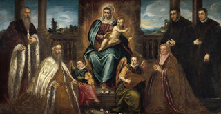 Jacopo Tintoretto - Doge Alvise Mocenigo and Family before the Madonna and Child.webp