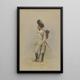 JeanBaptiste douard Detaille - A Standing Grenadier of the Municipal Guard.webp