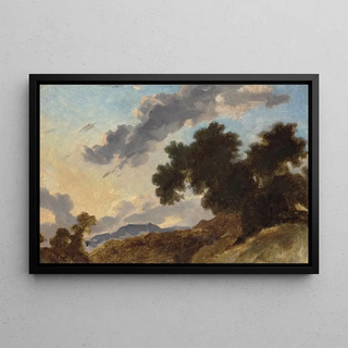 JeanHonor Fragonard - Mountain Landscape at Sunset.webp